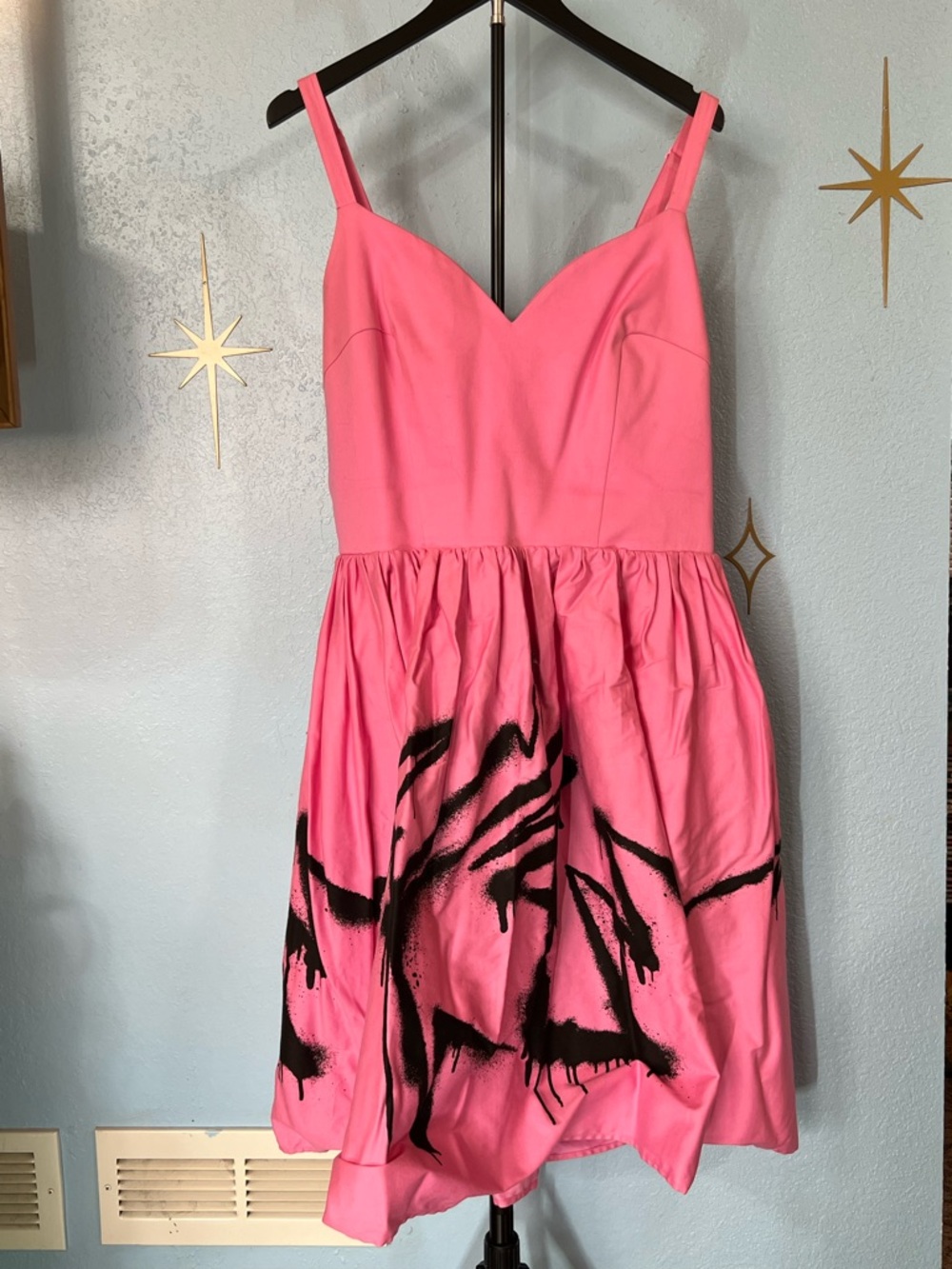 Vixen by Micheline Pitt Pink Graffiti Dress - Picture 3 of 3